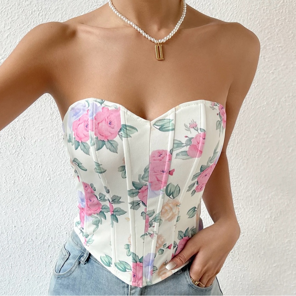 Floral Corset Top